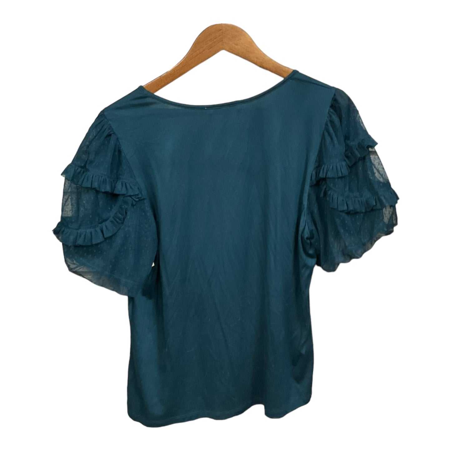 Top Short Sleeve By Dr2 In Teal, Size: Xl