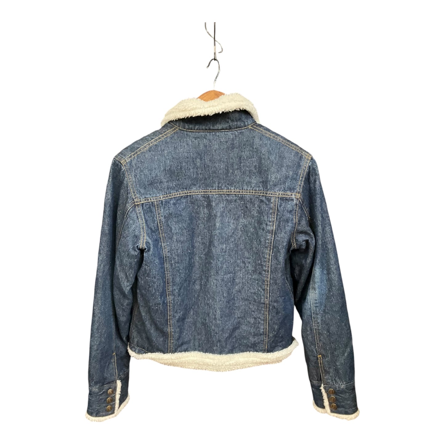 Jacket Denim By Clothes Mentor In Blue Denim, Size: M