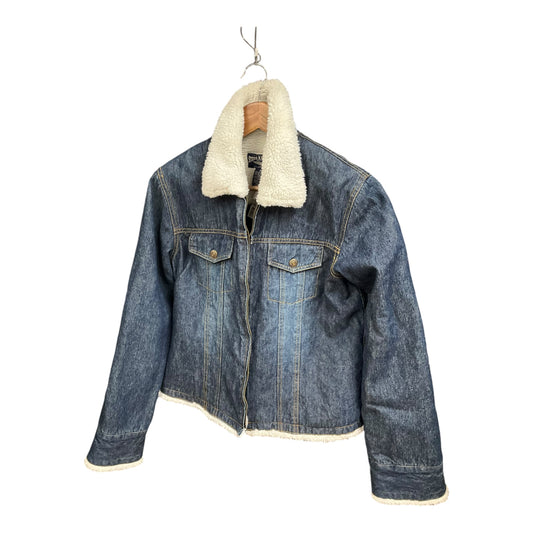 Jacket Denim By Clothes Mentor In Blue Denim, Size: M