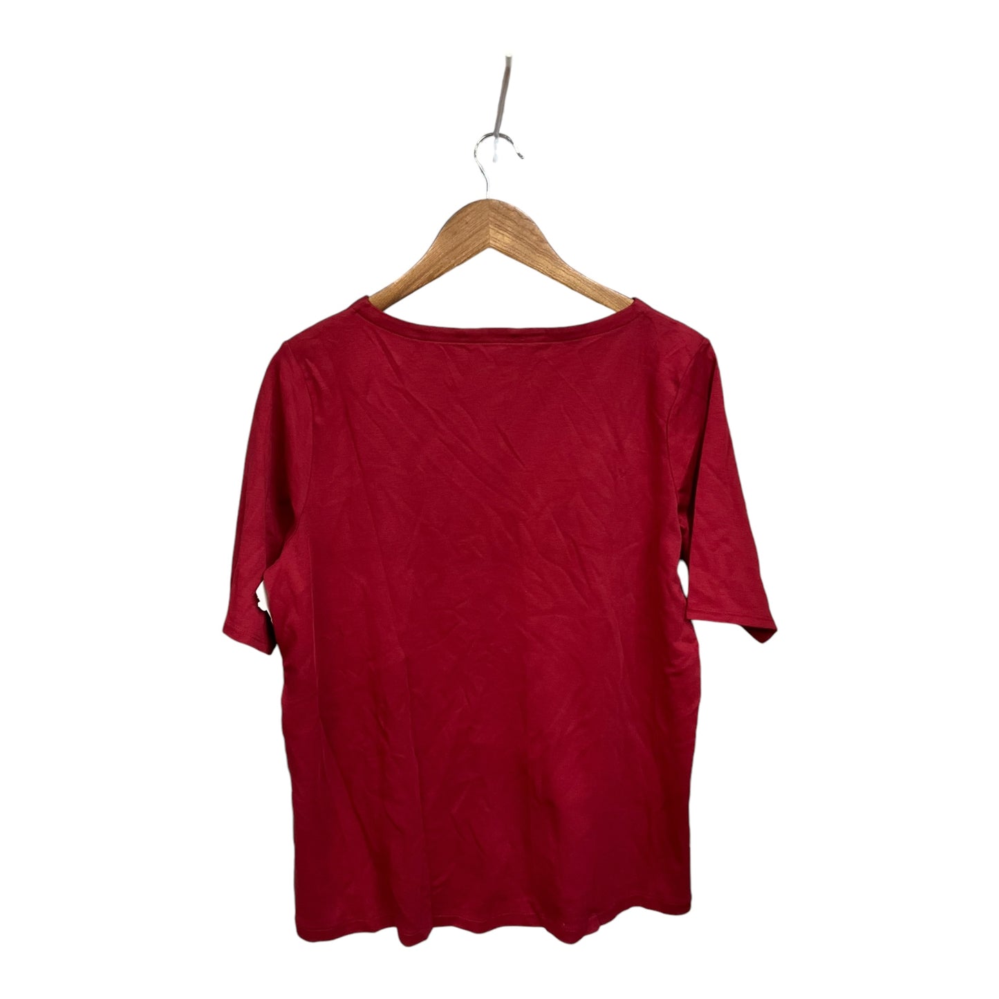 Top Short Sleeve Basic By J. Jill In Red, Size: M