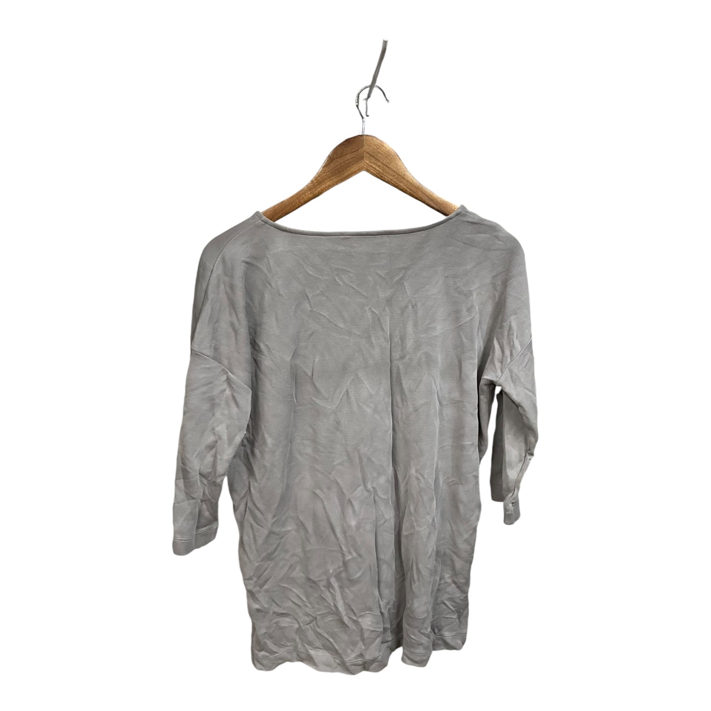 Top 3/4 Sleeve Basic By Pure Jill In Grey, Size: S