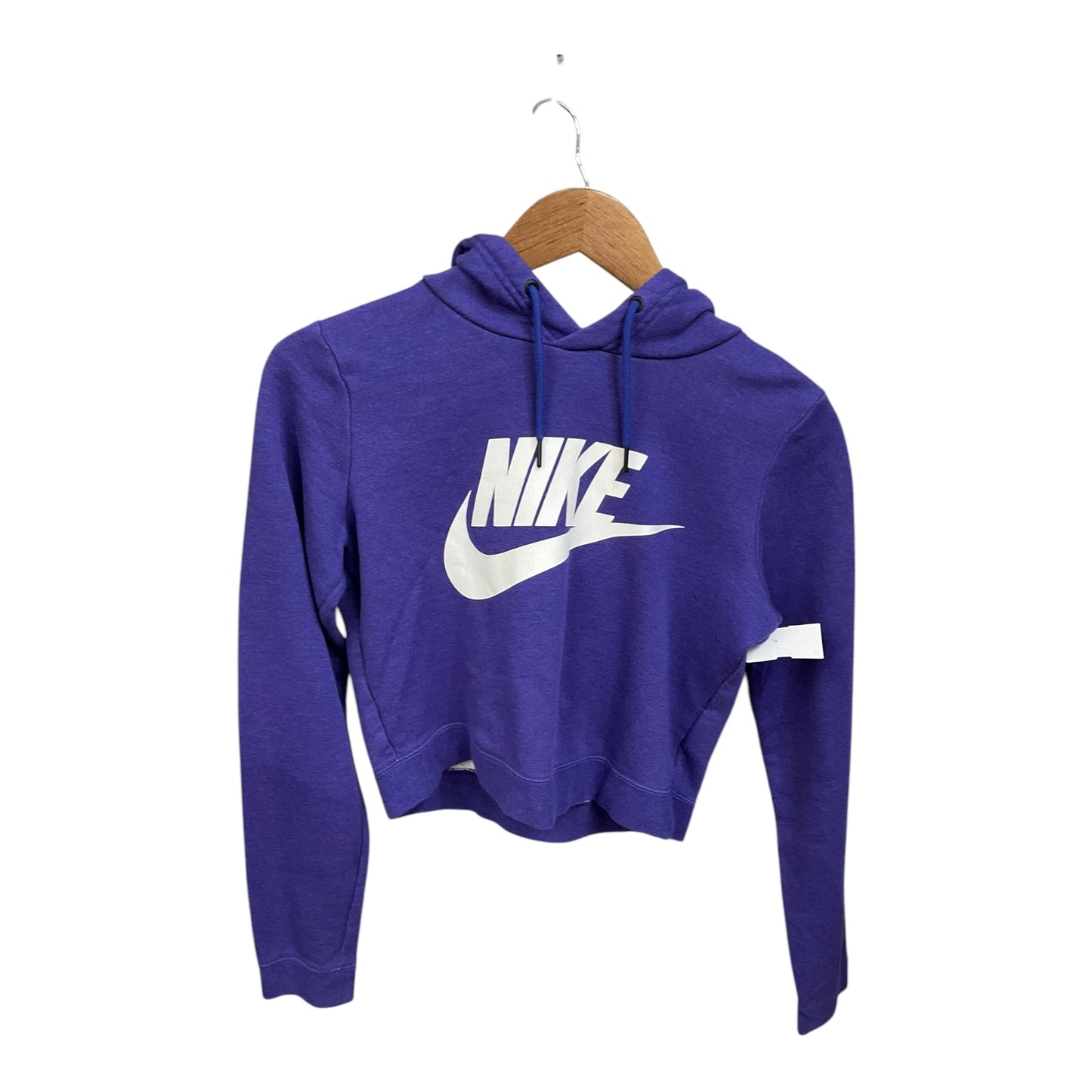 Sweatshirt Hoodie By Nike Apparel In Purple, Size: Xs