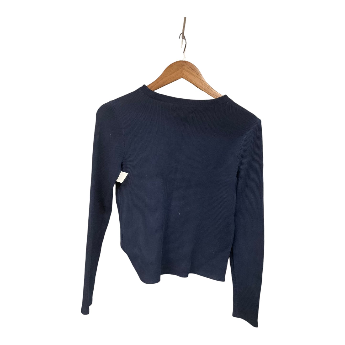 Top Long Sleeve By Madewell In Navy, Size: Xs