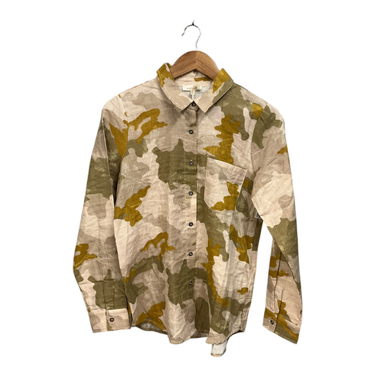 Top Long Sleeve By Mystree In Camouflage Print, Size: S