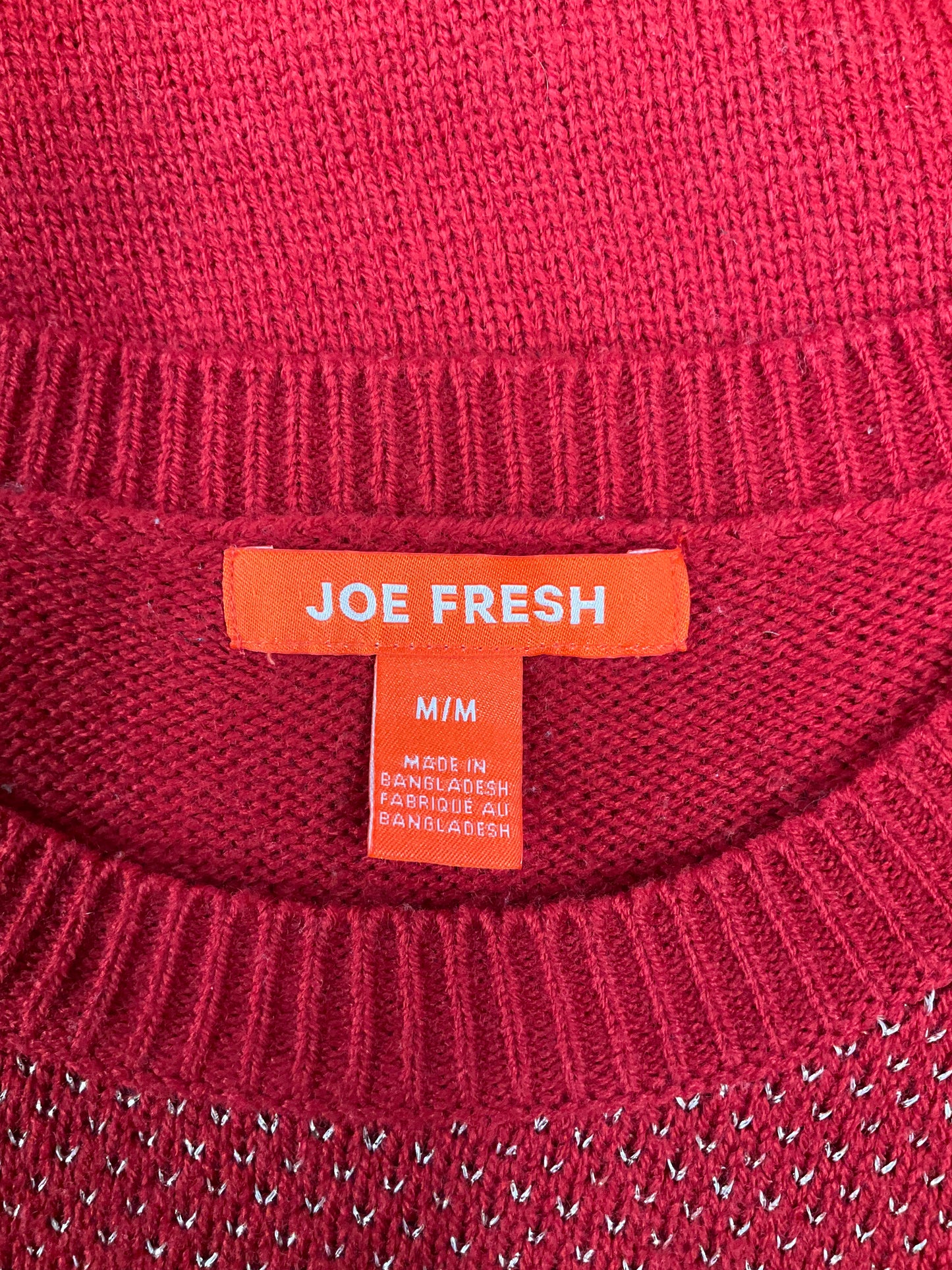 Sweater By Joe Fresh In Red, Size: M