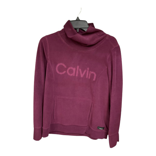 Burgundy Athletic Fleece Calvin Klein Performance, Size S