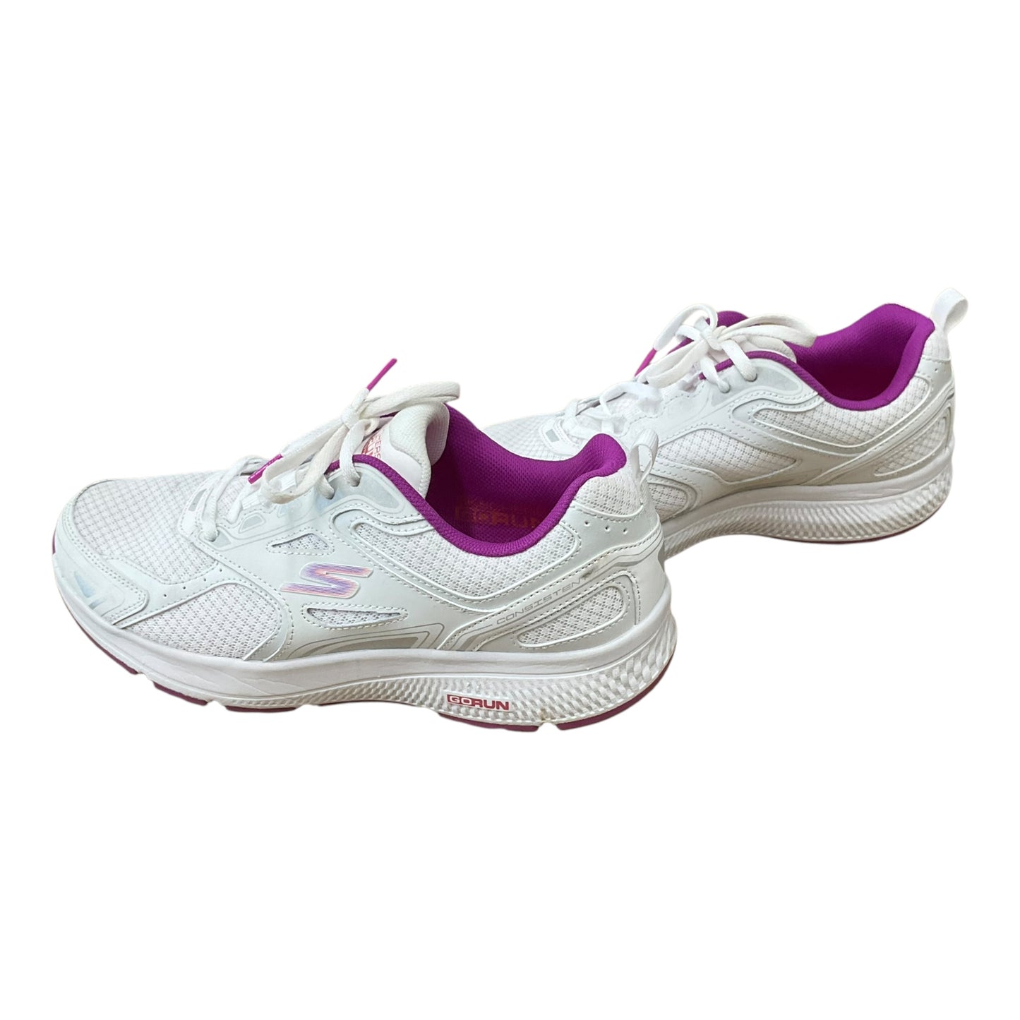 Shoes Athletic By Skechers In White, Size: 9