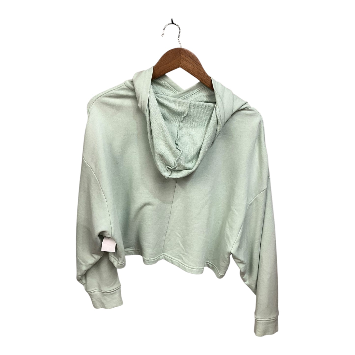 Athletic Sweatshirt Hoodie By Fabletics In Sage, Size: S