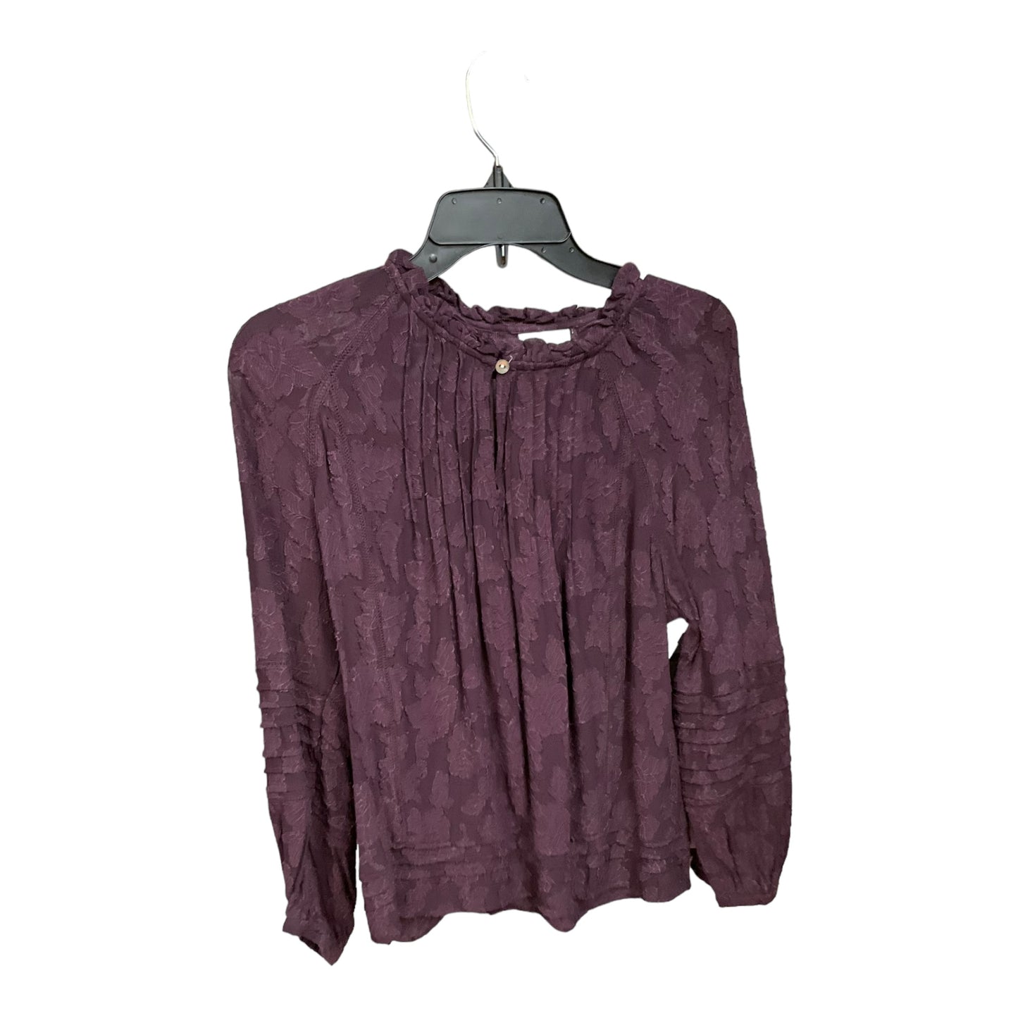 Plum Blouse Long Sleeve J Jill, Size Petite   Xs