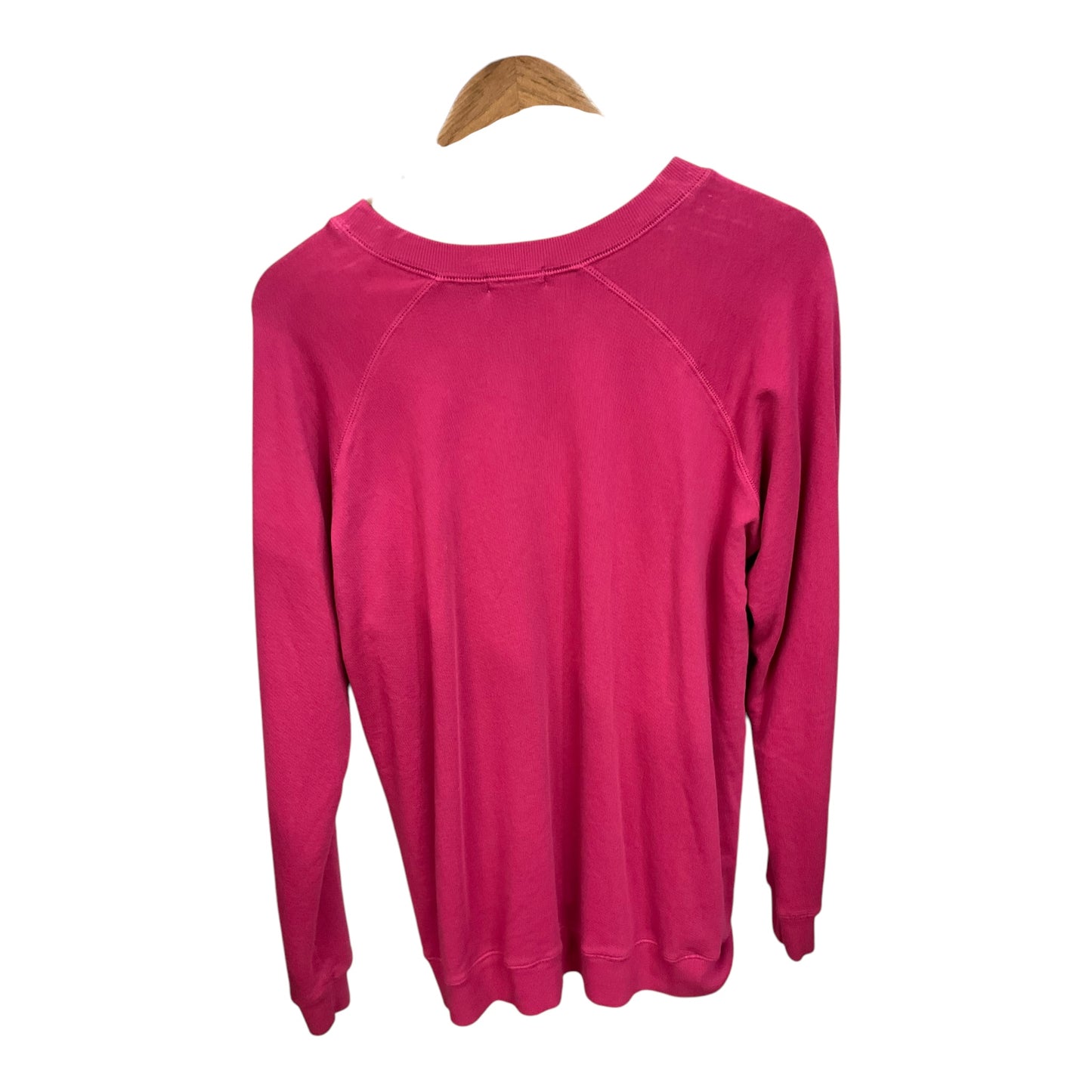 Sweatshirt Crewneck By Clothes Mentor In Hot Pink, Size: L