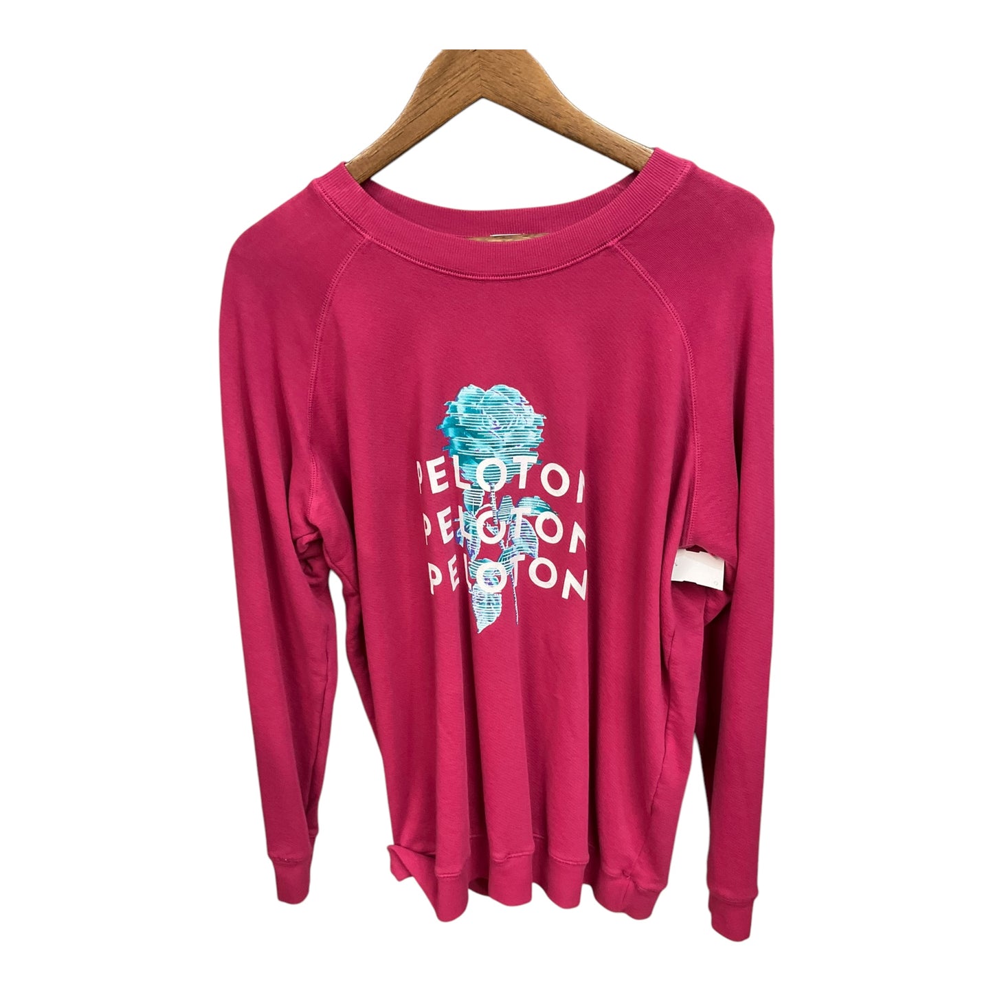 Sweatshirt Crewneck By Clothes Mentor In Hot Pink, Size: L