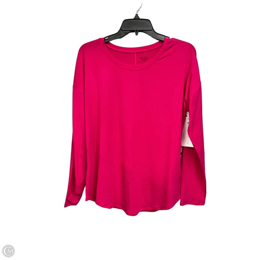 Athletic Top Long Sleeve Crewneck By Athleta In Pink, Size: M