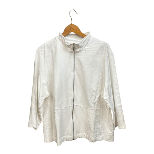 Jacket Other By Chicos In White, Size: Xxl