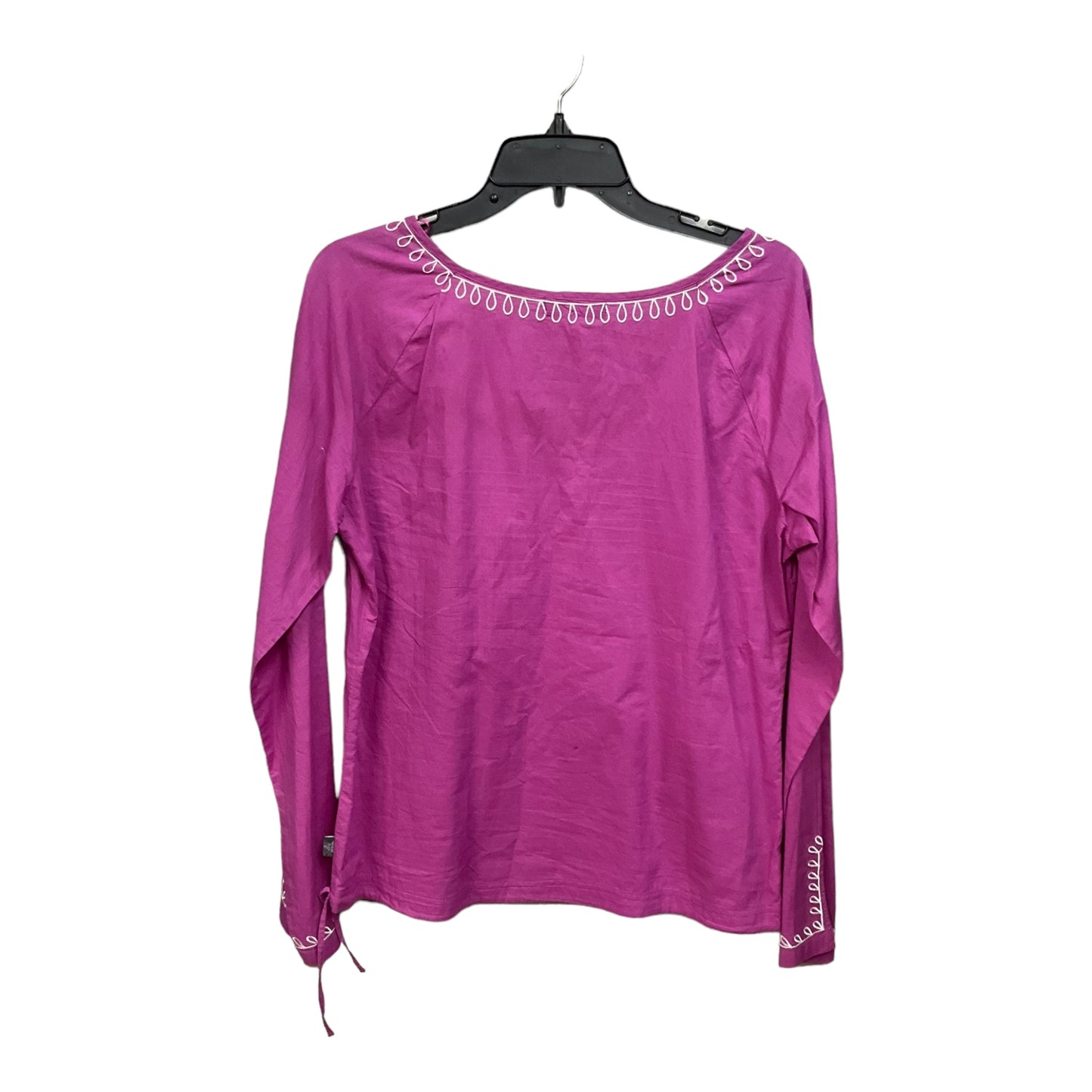 Top Long Sleeve By Prana In Pink, Size: L