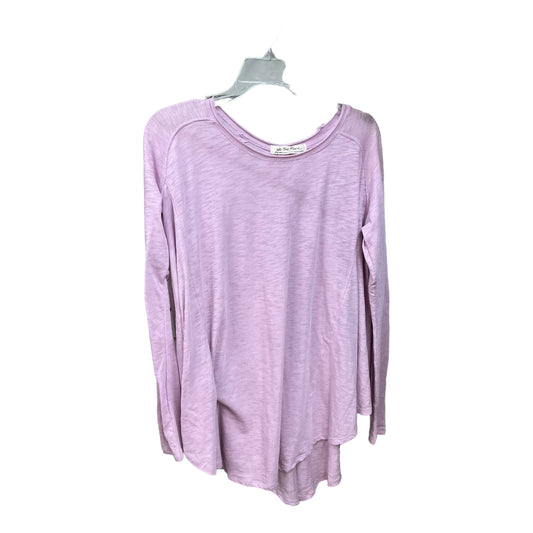 Purple Top Long Sleeve Free People, Size Xs