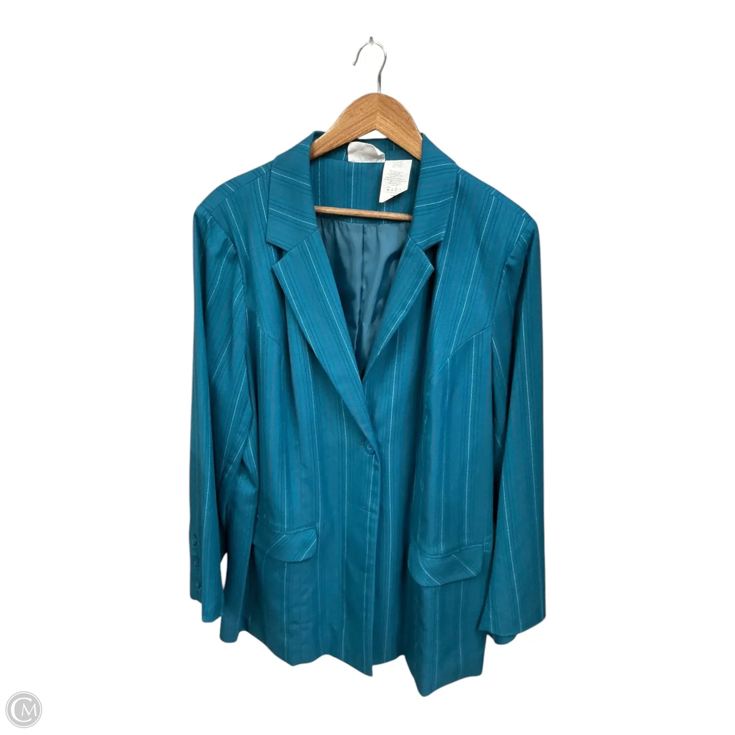 Blazer By Clothes Mentor In Blue, Size: 2x