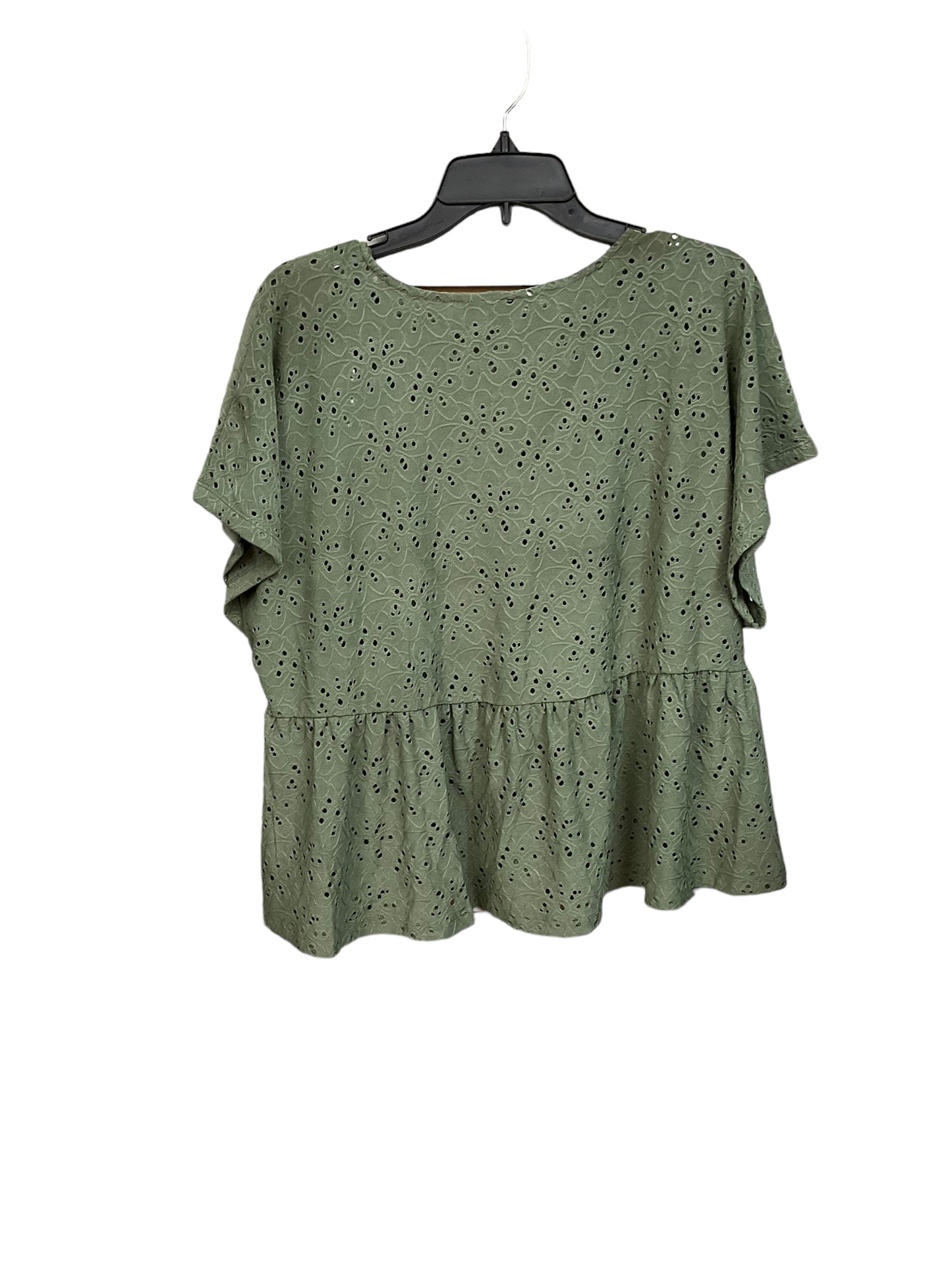 Green Top Short Sleeve Nanette By Nanette Lepore, Size Xl