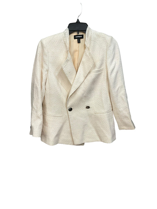 Blazer By Express In Cream, Size: Xs