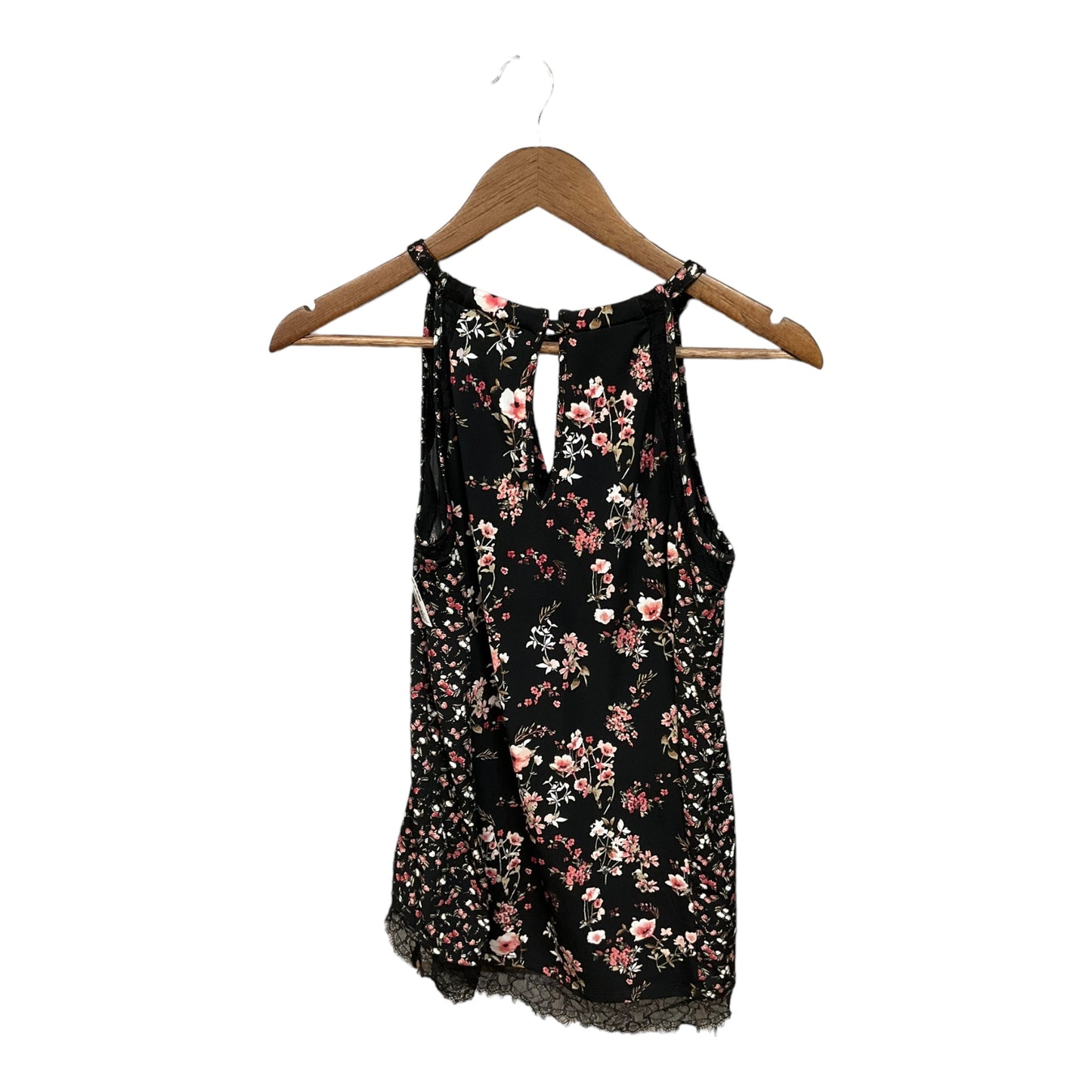 Floral Print Top Sleeveless White House Black Market, Size S