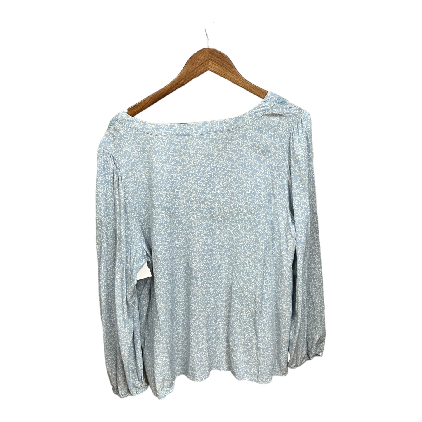 Top Long Sleeve By Clothes Mentor In Blue, Size: 2x