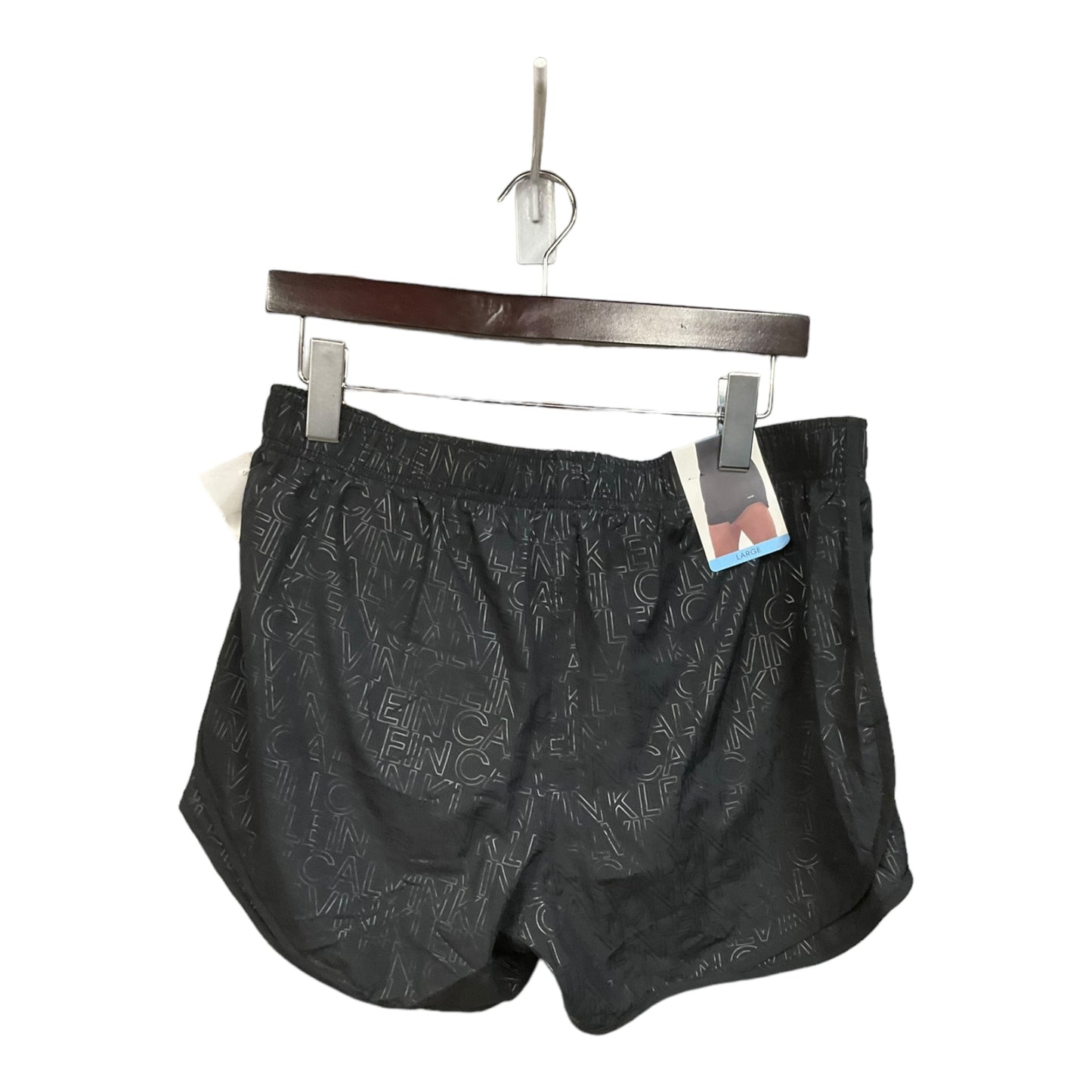 Athletic Shorts By Calvin Klein In Black, Size: L