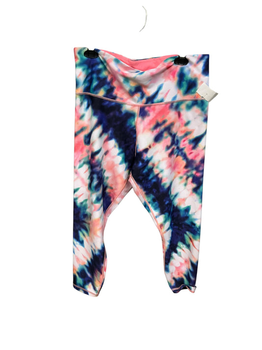 Athletic Leggings By Athleta In Tie Dye Print, Size: 1x