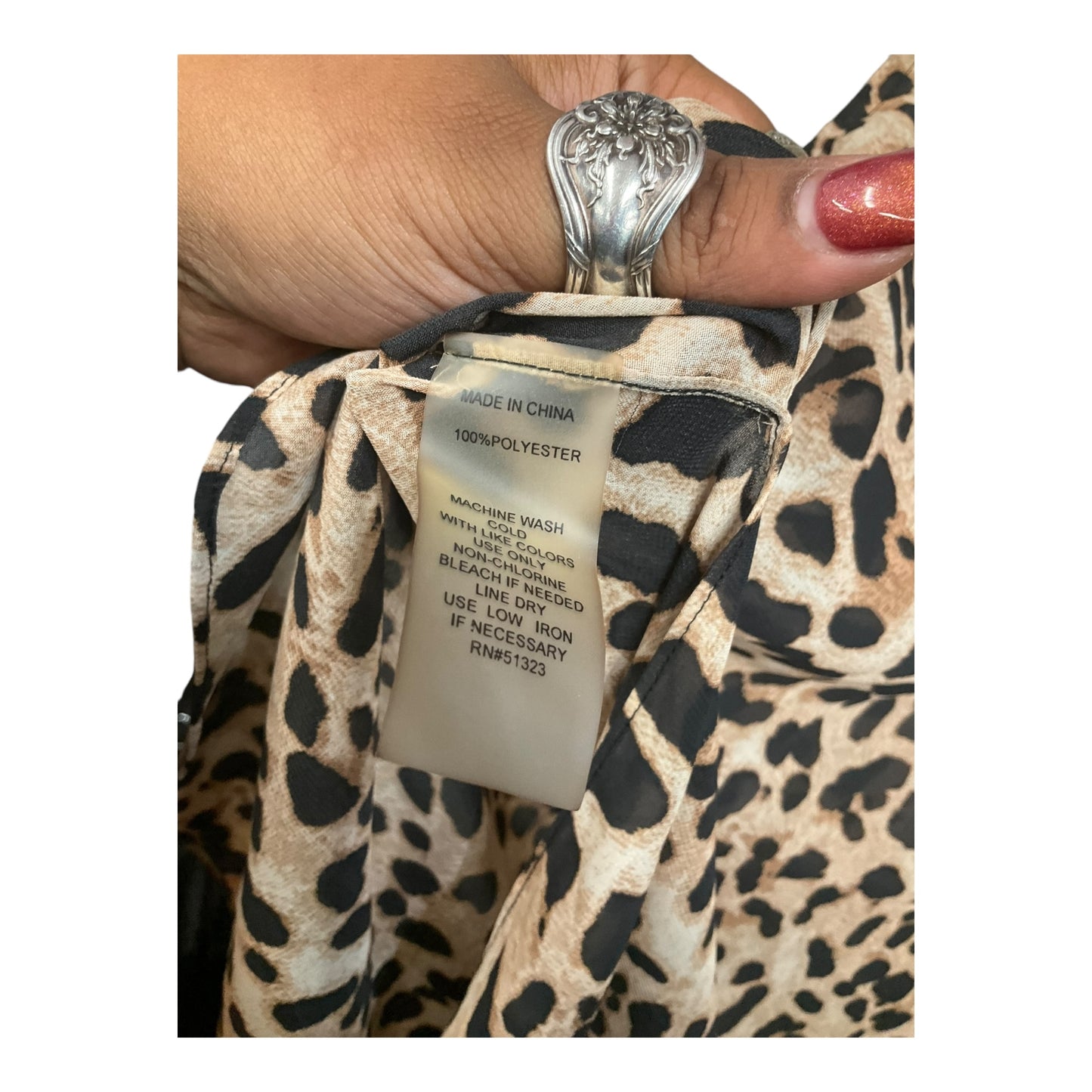 Top Sleeveless By Chaus In Animal Print, Size: S