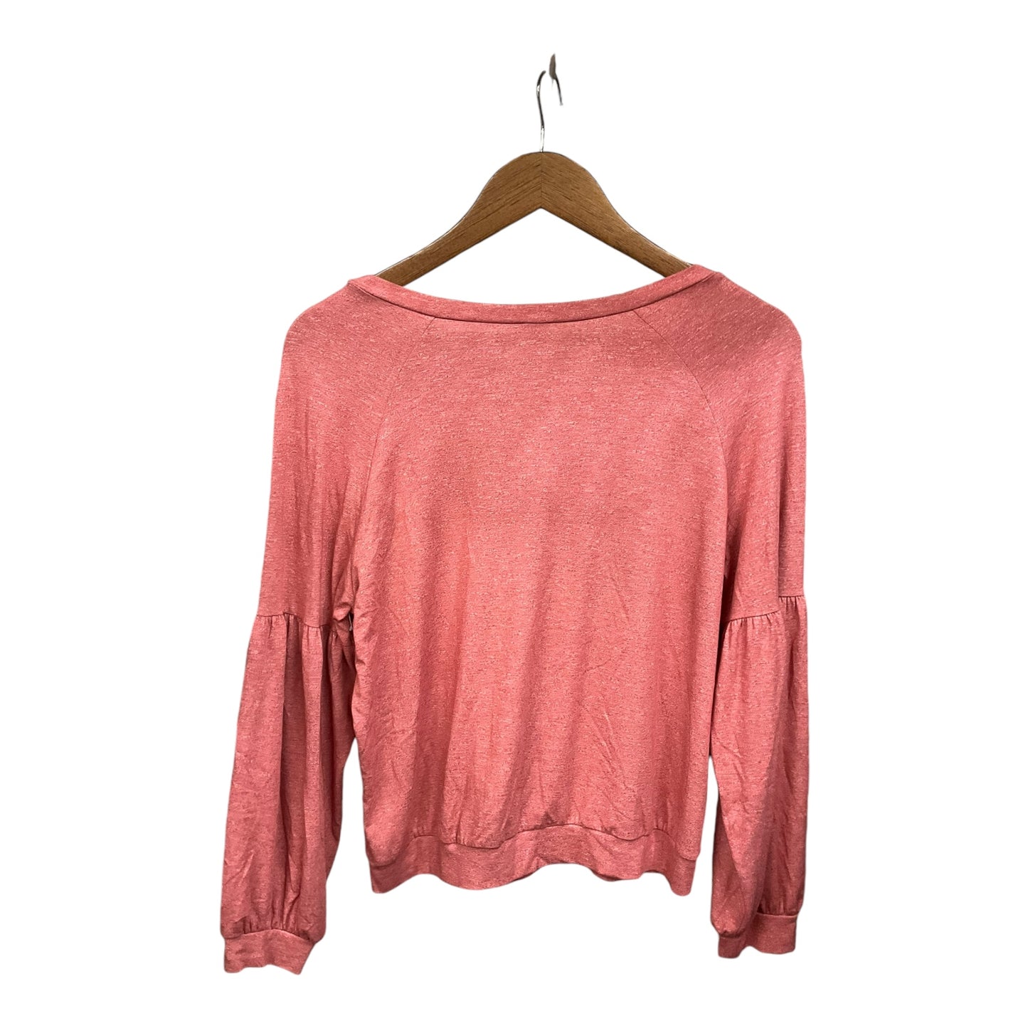 Top Long Sleeve By Only Hearts In Red, Size: M