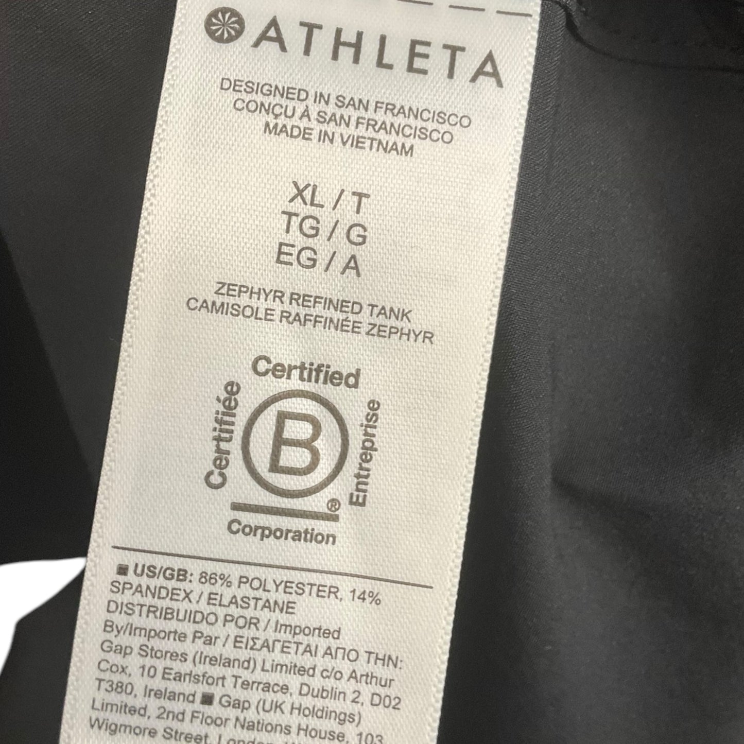 Athletic Dress By Athleta In Black, Size: Xl