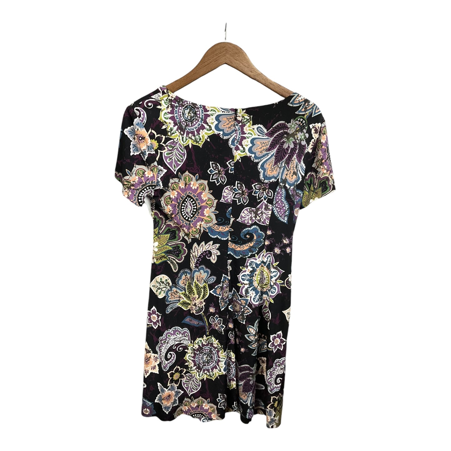 Dress Casual Midi By Connected Apparel In Floral Print, Size: M