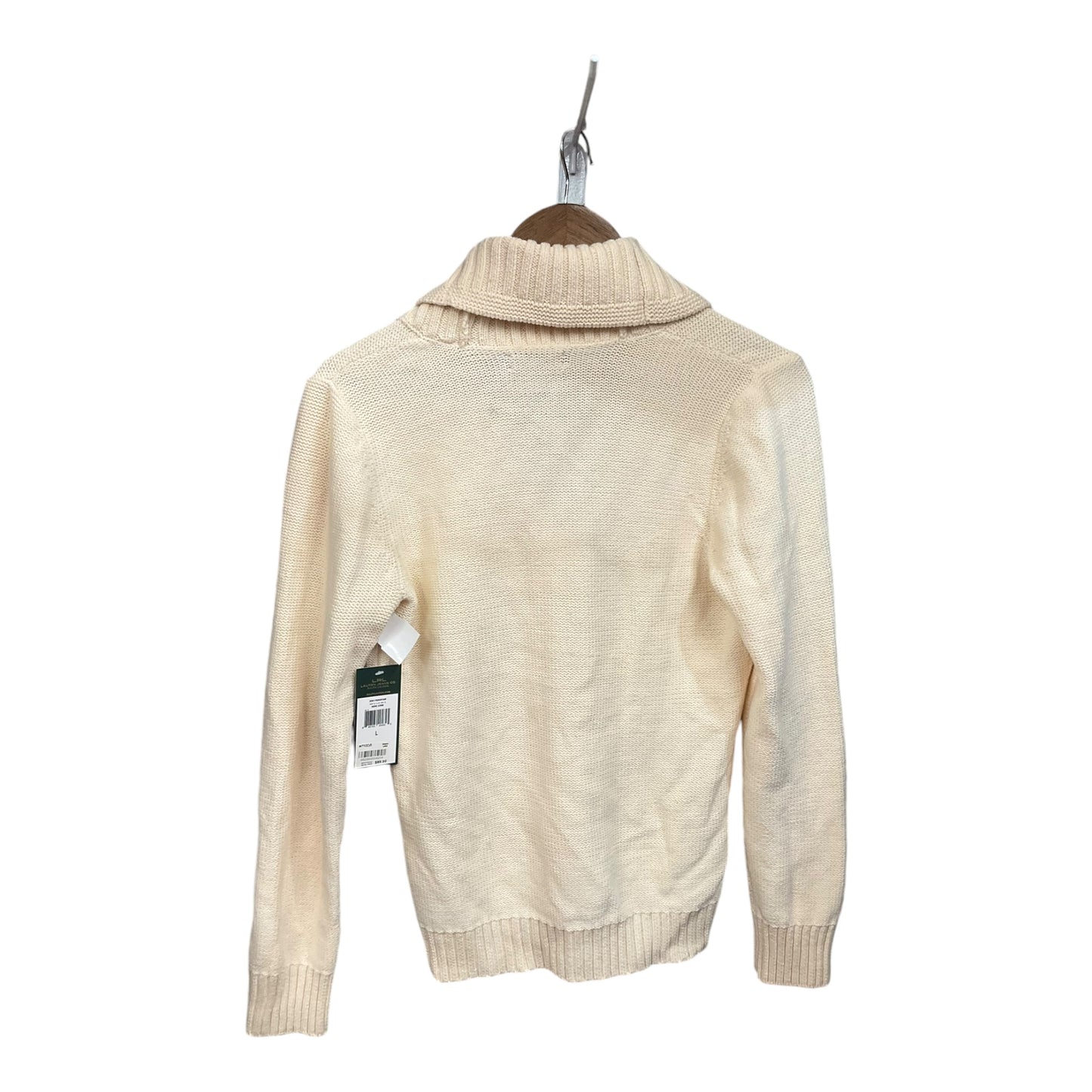 Sweater By Ralph Lauren In Cream, Size: L