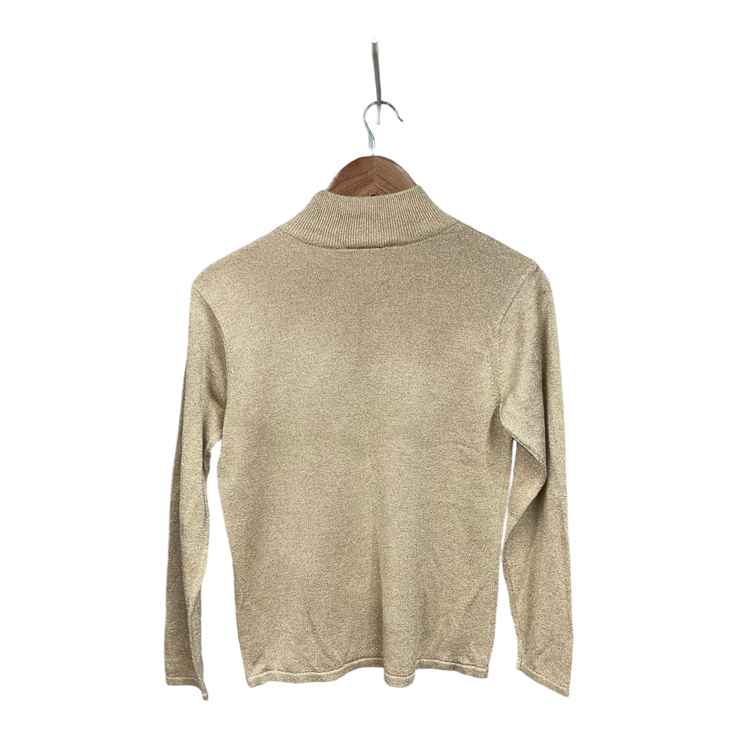 Top Long Sleeve By Talbots In Gold, Size: S