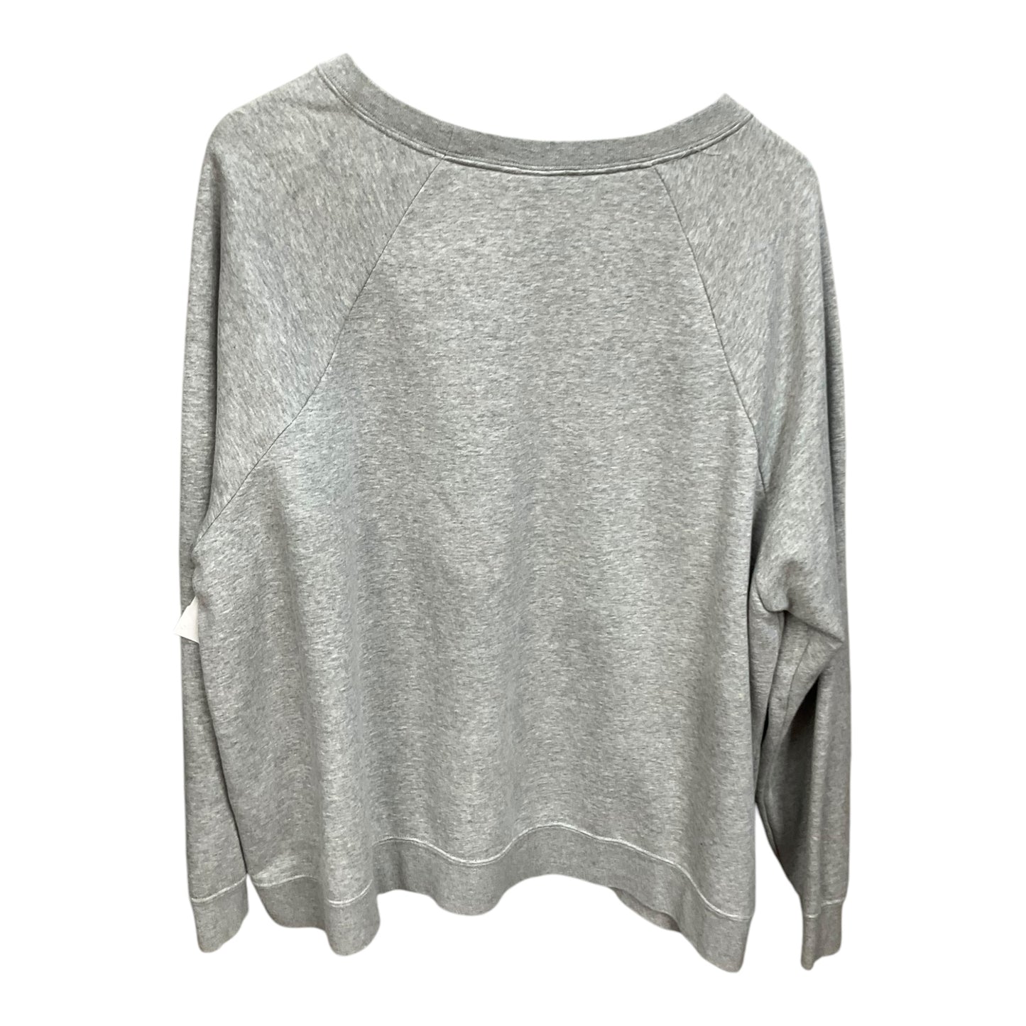 Athletic Sweatshirt Crewneck By Nike Apparel In Grey, Size: 2x