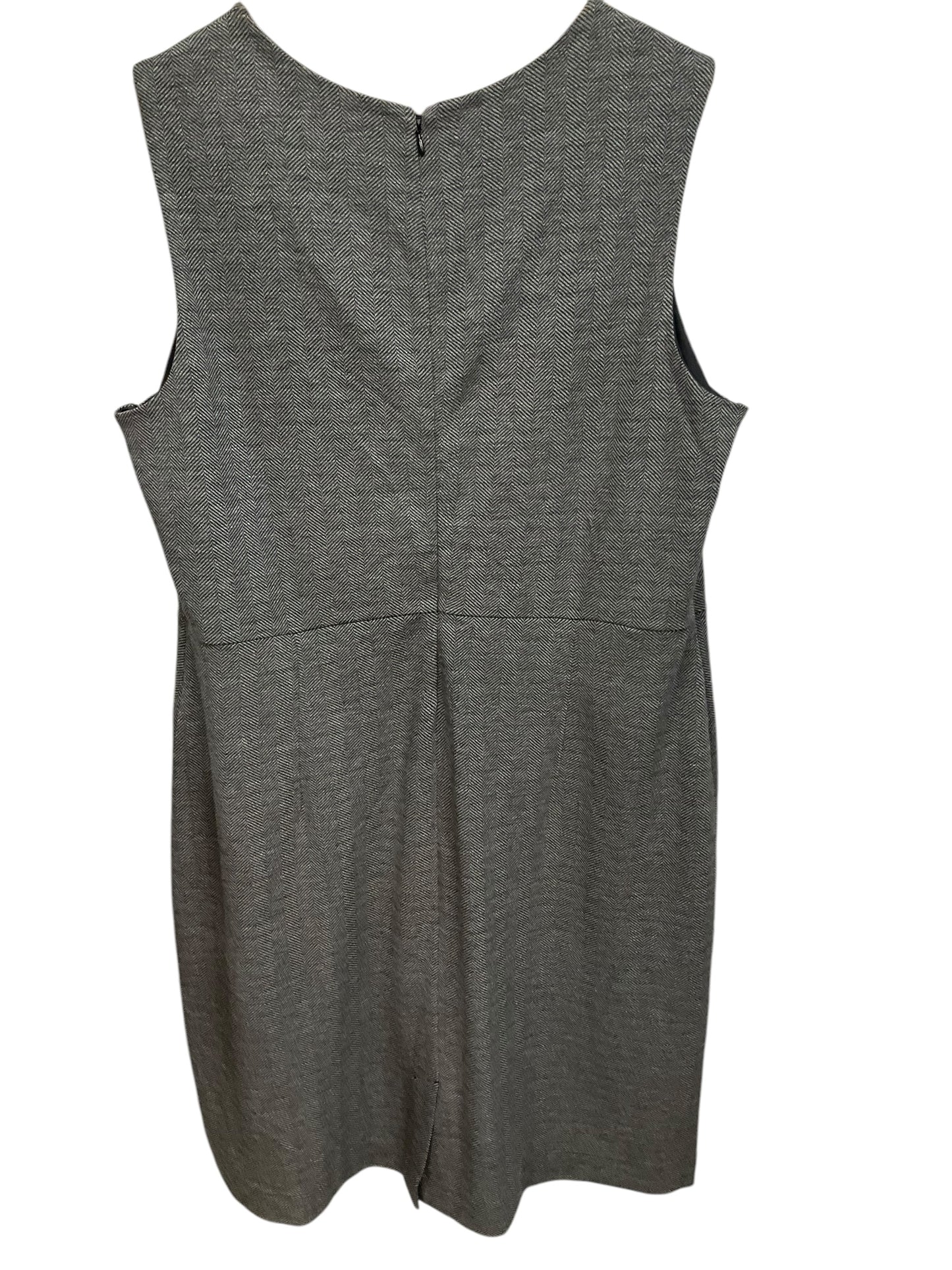 Dress Casual Midi By Lands End In Grey, Size: 2x