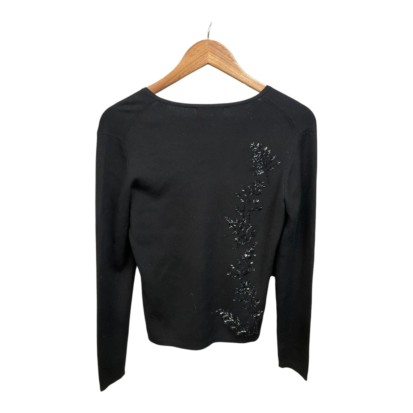 Top Long Sleeve By Clothes Mentor In Black, Size: M