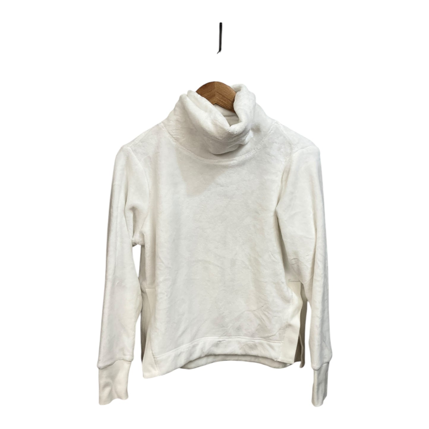 Athletic Top Long Sleeve Crewneck By Athleta In White, Size: Xs