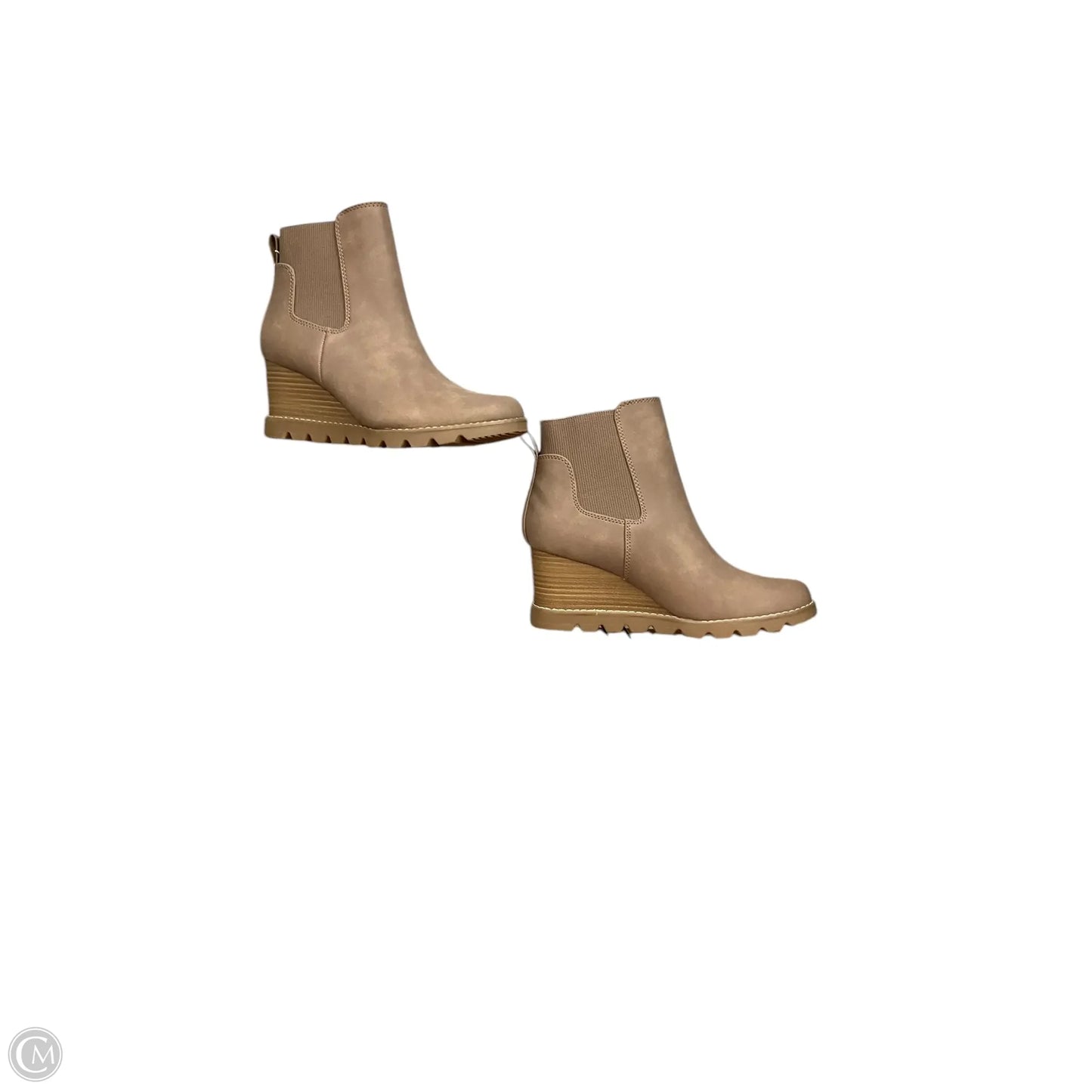 Boots Ankle Heels By Universal Thread In Beige, Size: 8.5