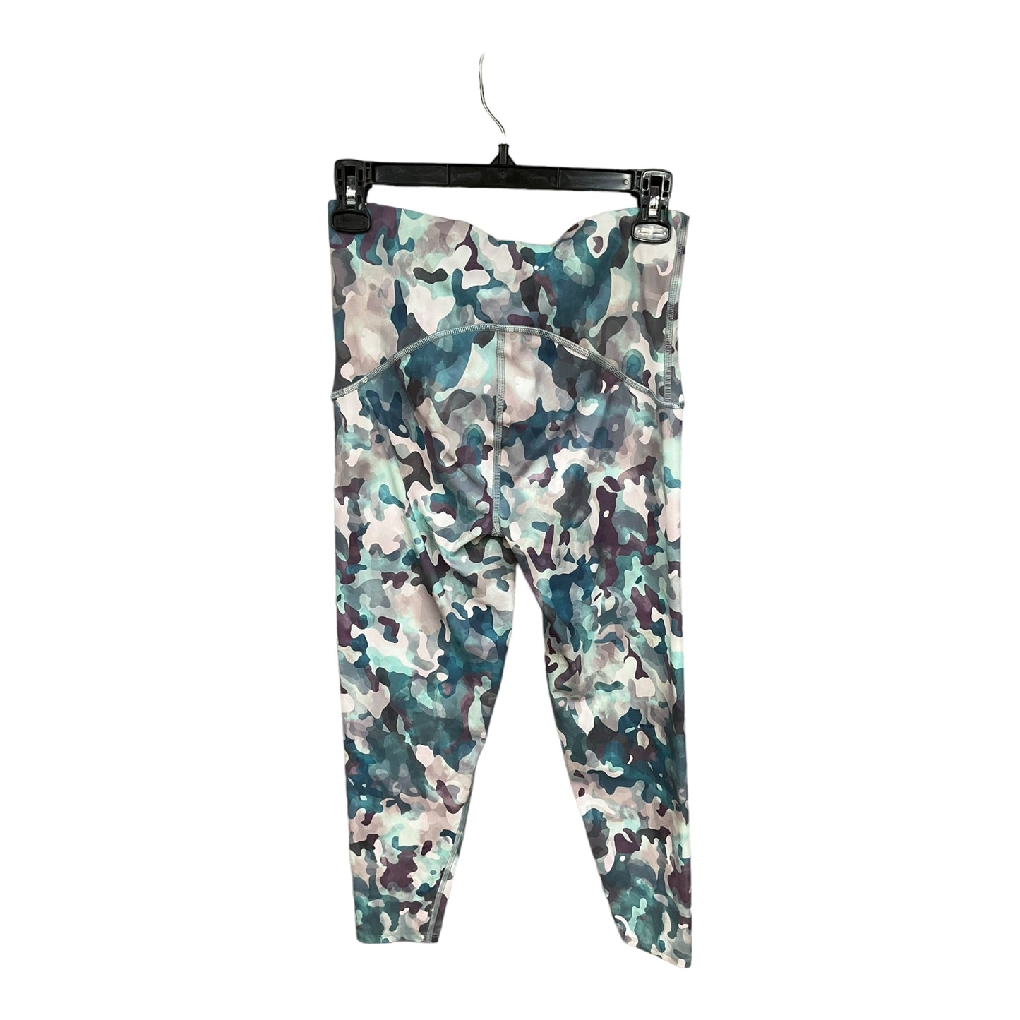 Camouflage Print Athletic Leggings Capris Spanx, Size M