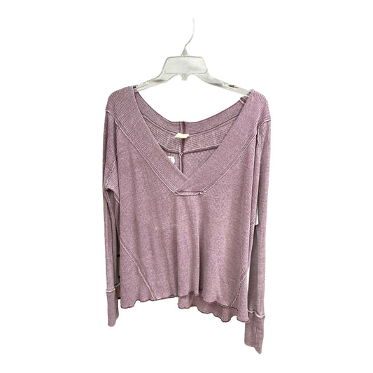 Purple Top Long Sleeve We The Free, Size Xs