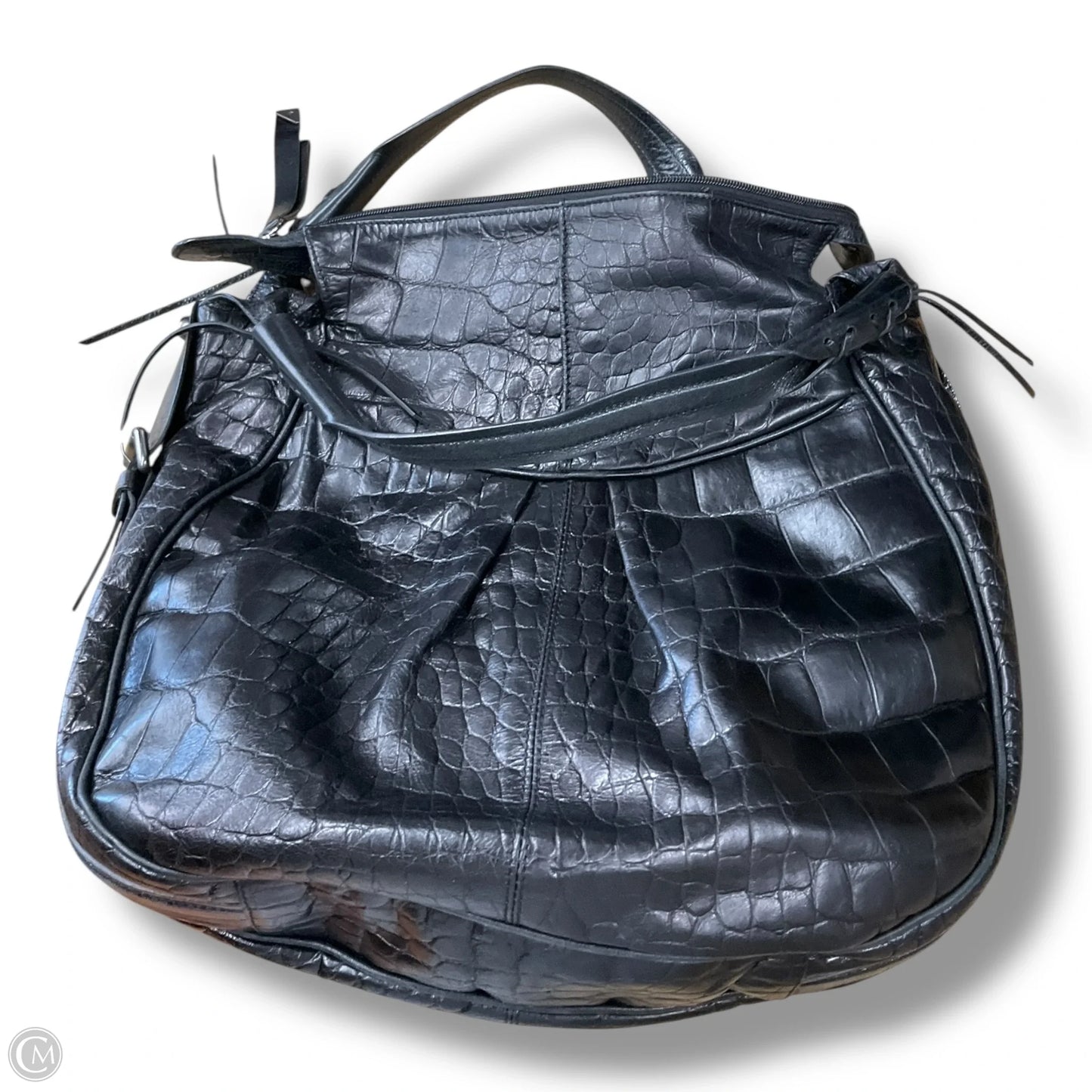 Handbag Leather By Cma, Size: Large
