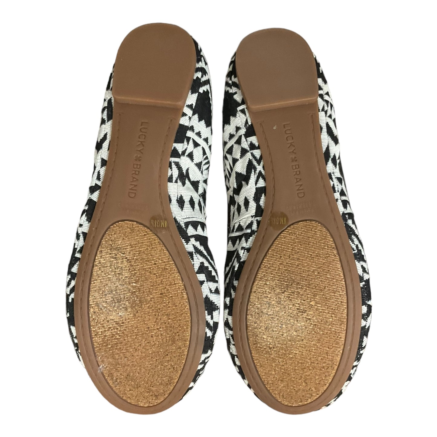 Geometric Pattern Shoes Flats Lucky Brand, Size 8