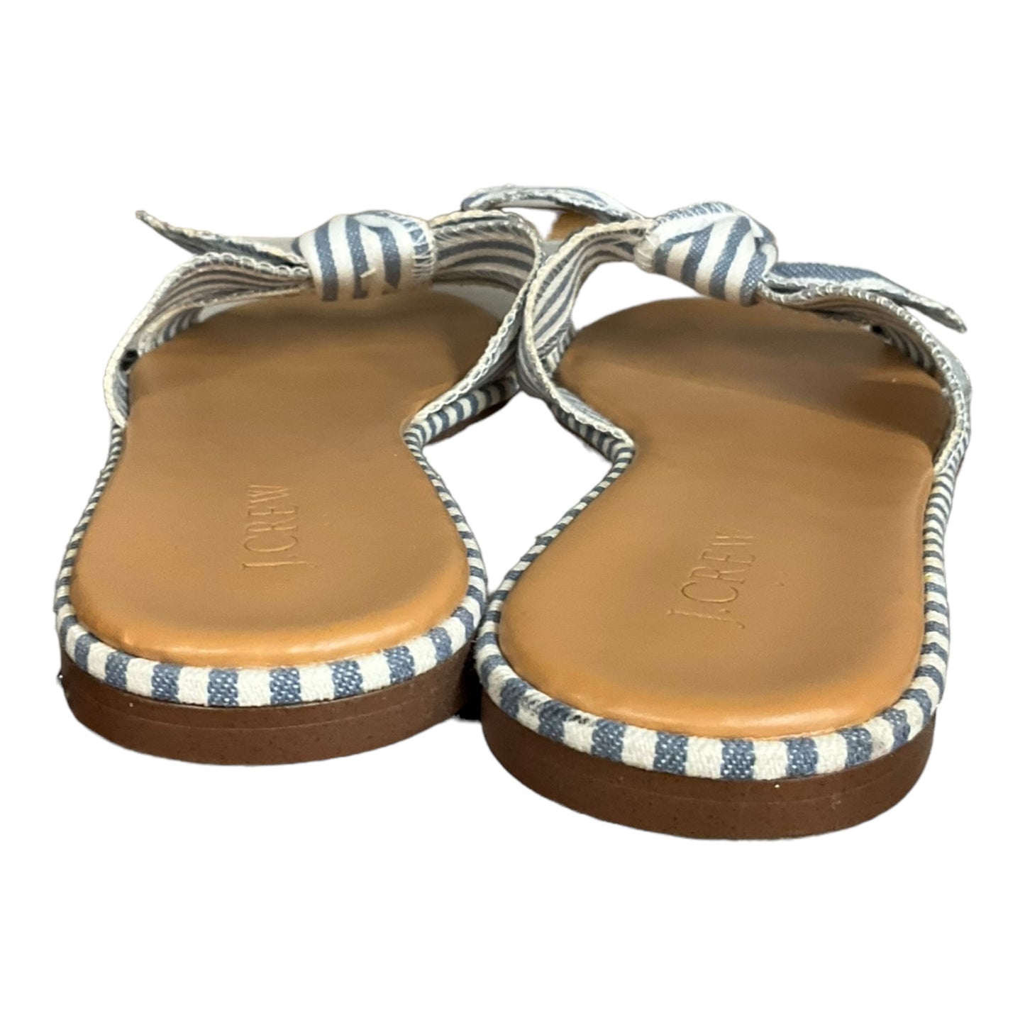 Striped Pattern Sandals Flip Flops J. Crew, Size 7.5