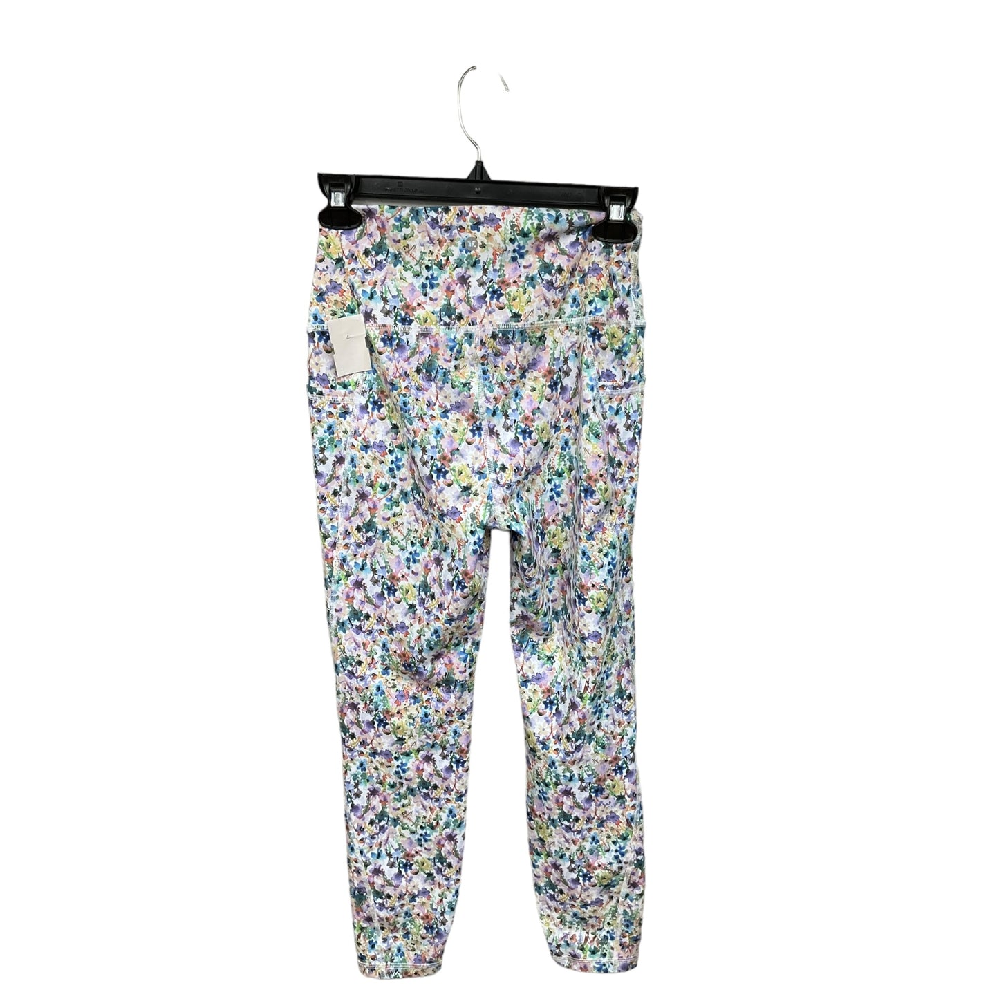 Floral Print Athletic Leggings Rbx, Size S