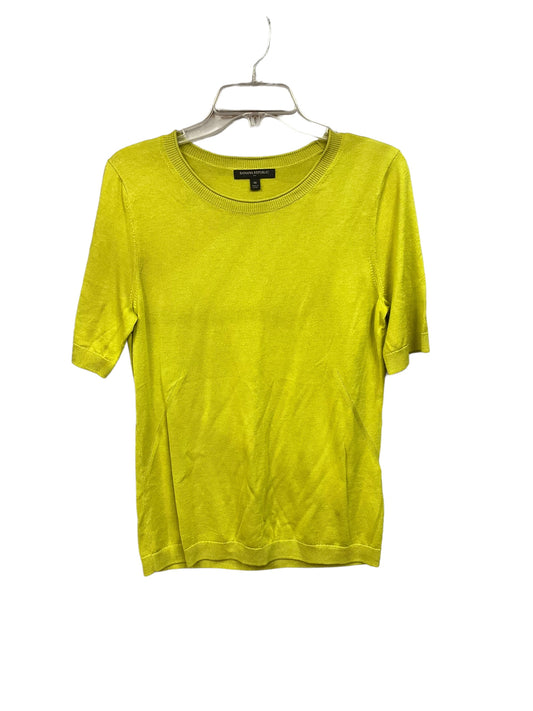 Top Short Sleeve By Banana Republic In Chartreuse, Size: M