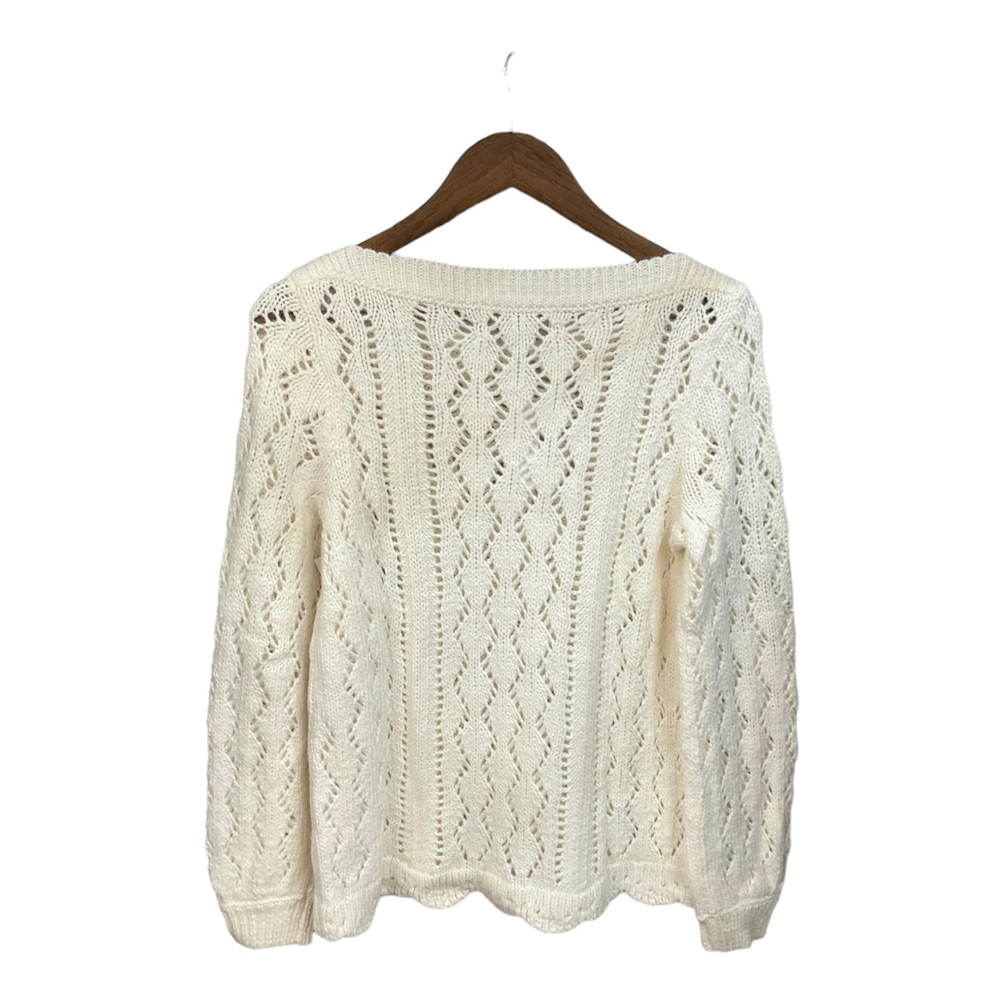 Sweater By Loft In Ivory, Size: S