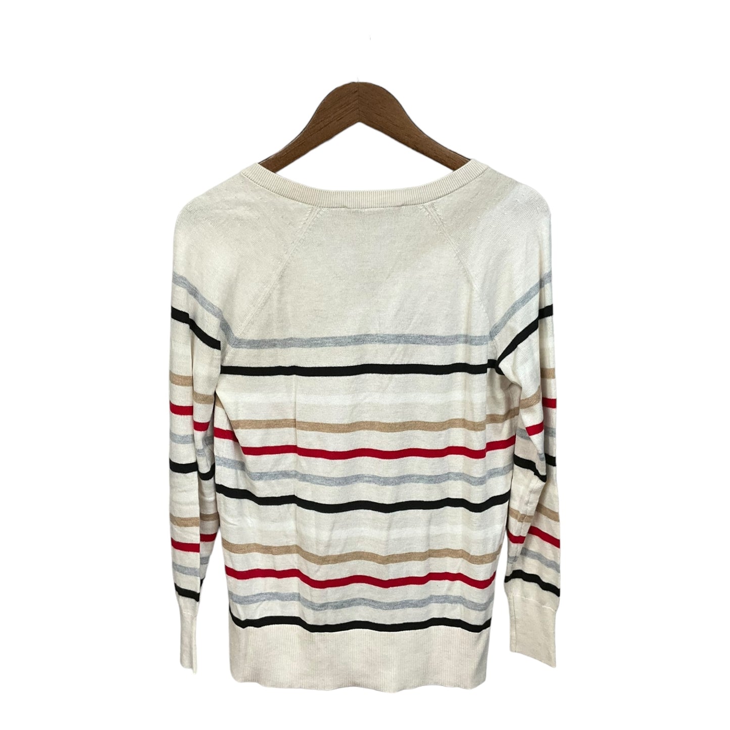 Top Long Sleeve By Loft In Striped Pattern, Size: Xs