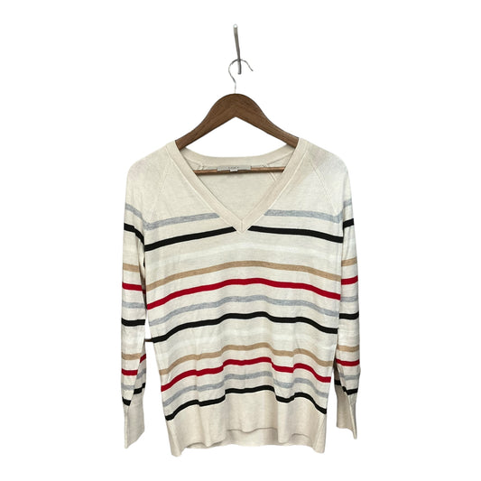 Top Long Sleeve By Loft In Striped Pattern, Size: Xs