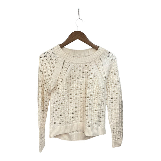 Sweater By Loft In Ivory, Size: Xs