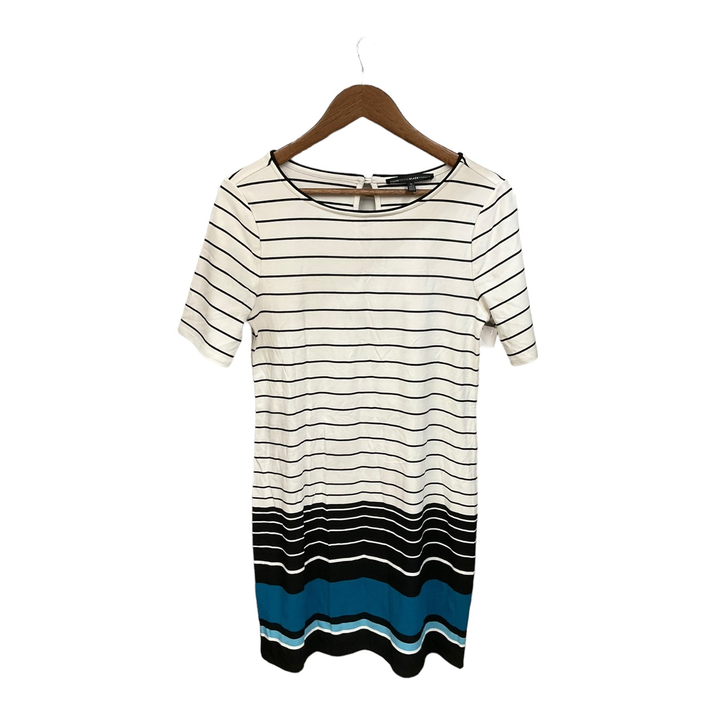 Dress Casual Short By White House Black Market In Striped Pattern, Size: M