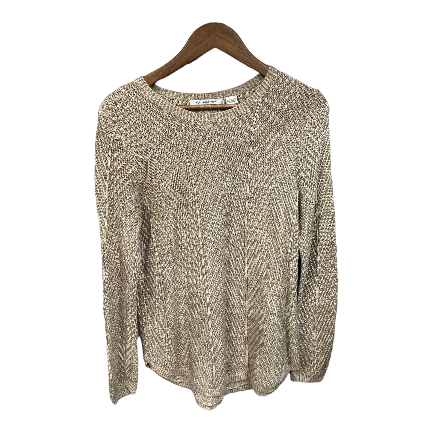 Sweater By Eight Eight Eight In Beige, Size: L